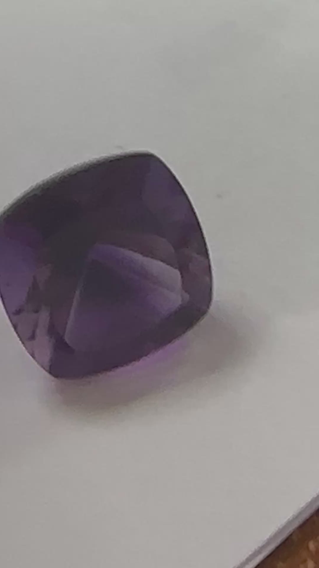 8ct Pinky Ring – Cushion Cut Purple Amethyst: Made to Order