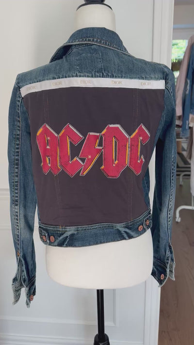 AC/DC Jean jacket - album cover