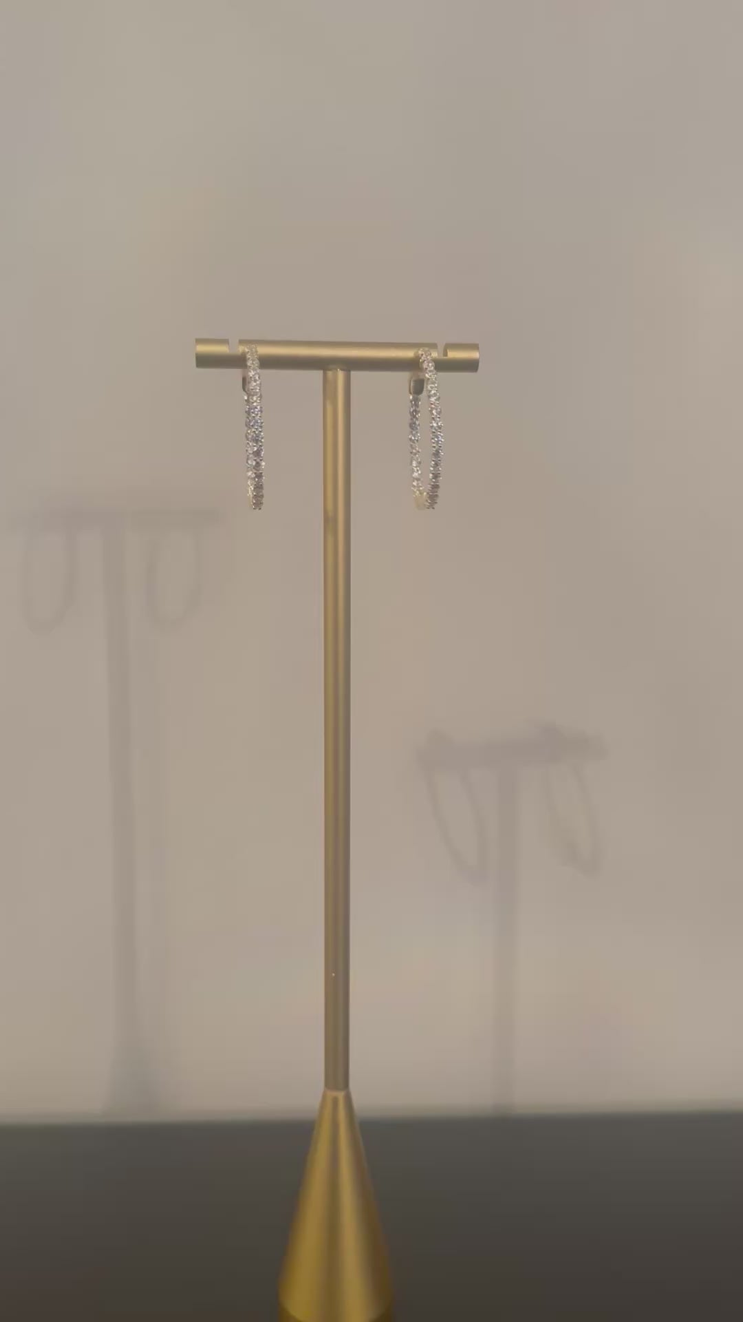 Inside Out Hoop Earring - Gold Vermeil