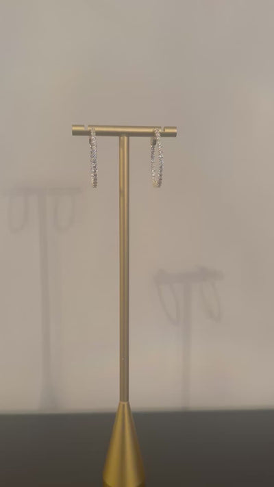 Inside Out Hoop Earring - Gold Vermeil