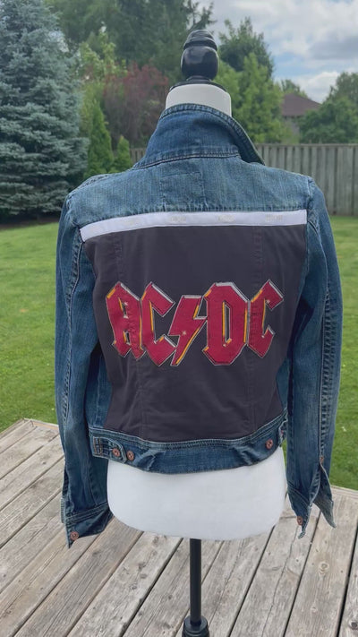 AC/DC Jean jacket - album cover