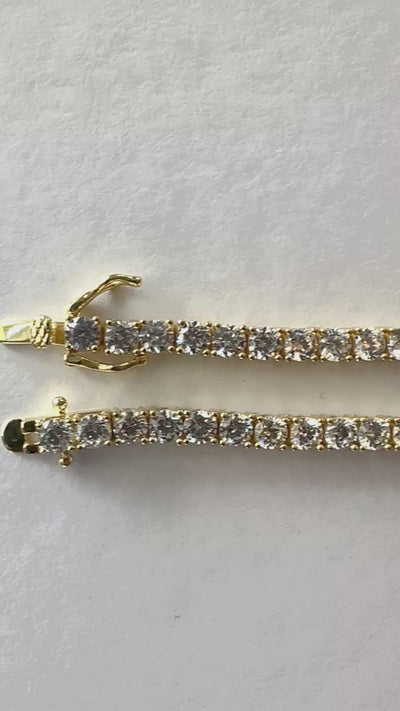 Gold Vermeil Tennis Bracelet