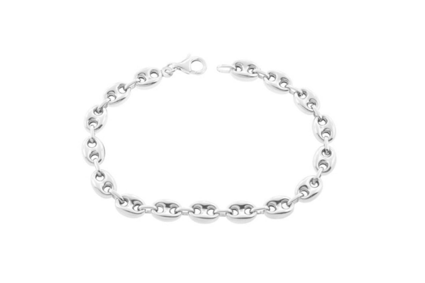 10mm thick Anchor Link Chain – Sterling Silver