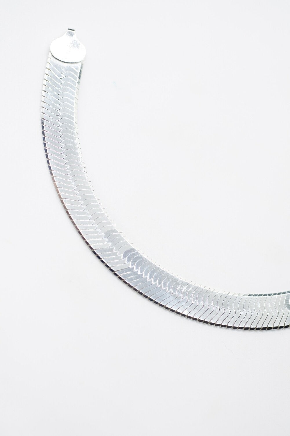 10mm Herringbone Necklace – Sterling Silver