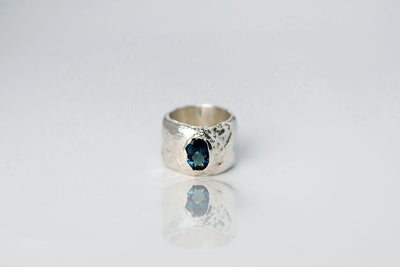 London Blue Topaz Ring - Sterling Silver
