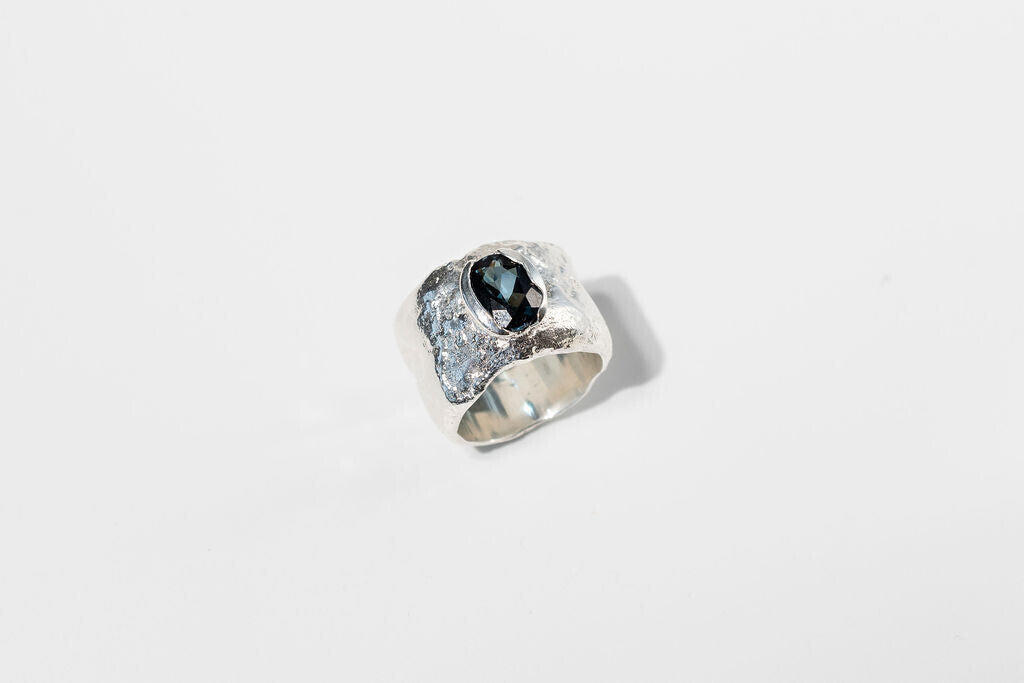 London Blue Topaz Ring - Sterling Silver