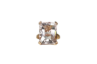 20ct Pink Kunzite Cocktail Ring - 10k Rose Gold