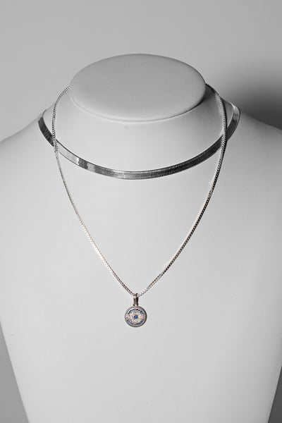 3mm Herringbone Necklace – Sterling Silver