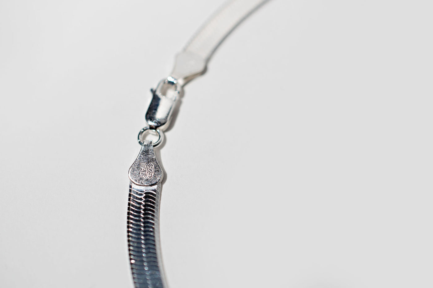 3mm Herringbone Necklace – Sterling Silver