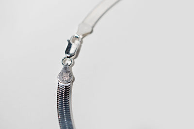 3mm Herringbone Necklace – Sterling Silver