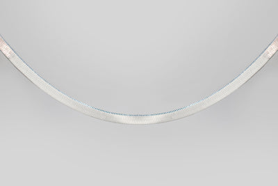 3mm Herringbone Necklace – Sterling Silver