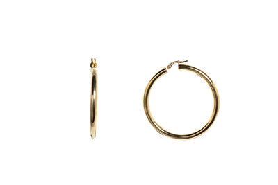 Oversized Hollow Gold Hoops