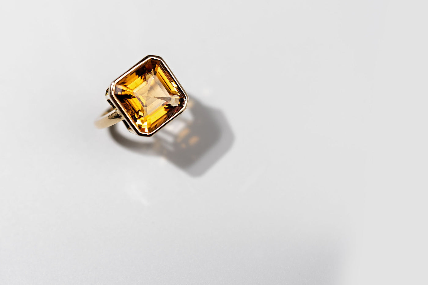 7.88ct Pinky Ring – Orange Citrine