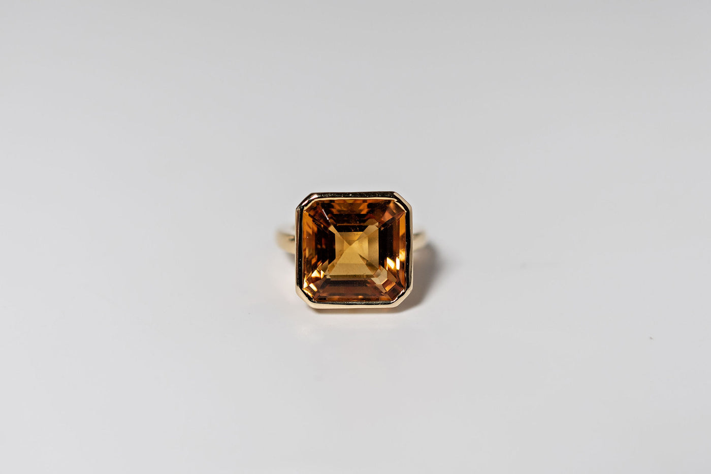 7.88ct Pinky Ring – Orange Citrine