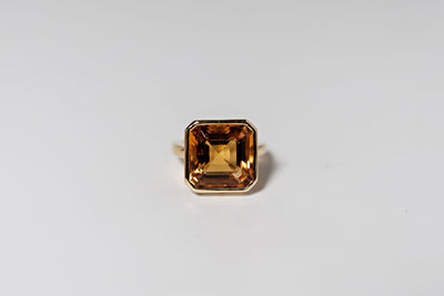 7.88ct Pinky Ring – Orange Citrine