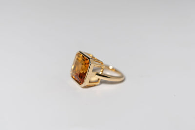 7.88ct Pinky Ring – Orange Citrine