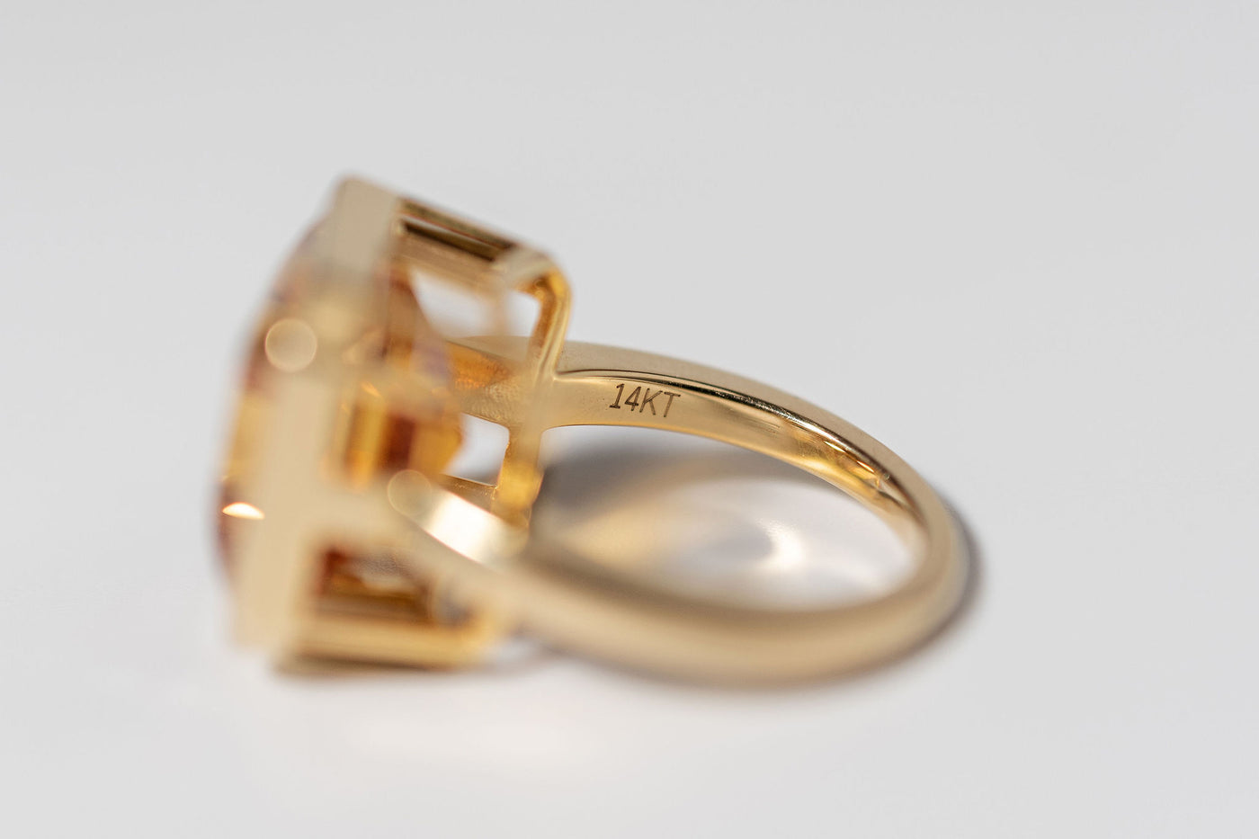 7.88ct Pinky Ring – Orange Citrine