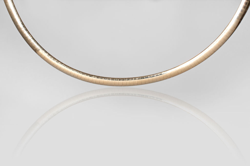 6mm Omega Necklace – 14k Yellow Gold