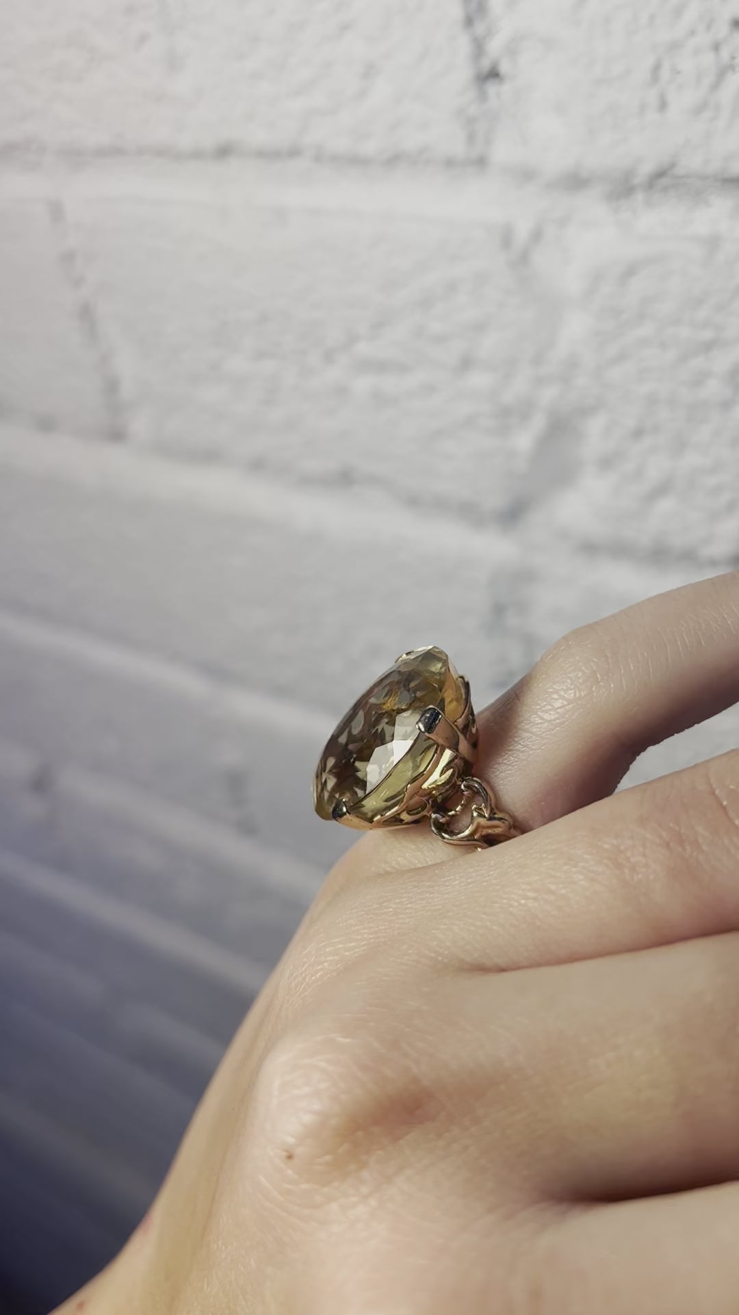 26ct Pinky Ring Citrine - 10k Gold