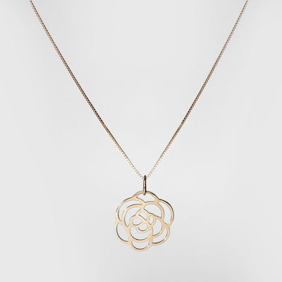 Gold Mum Necklace - 14k Recycled Gold