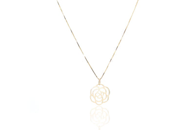 Gold Mum Necklace - 14k Recycled Gold